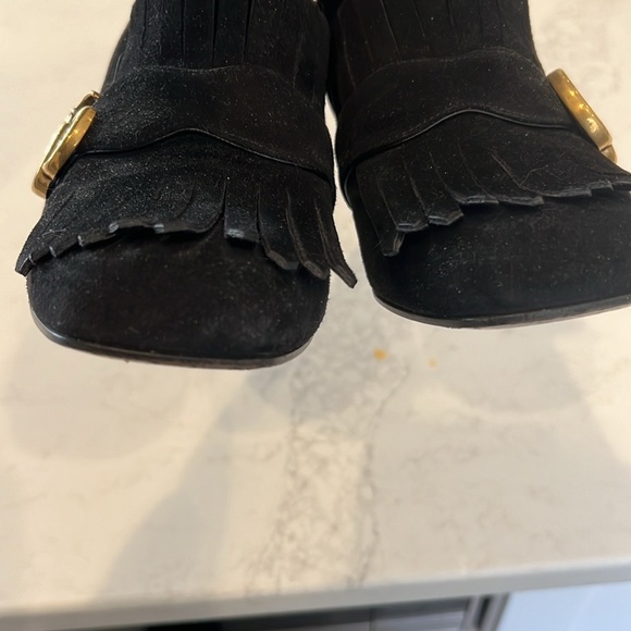 Black Suede Marmont Booties - Picture 7 of 11